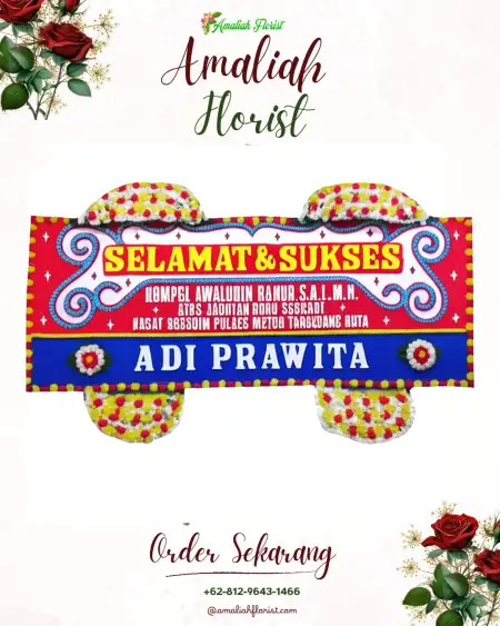 Papan Bunga Ucapan Selamat Mlati Lor
